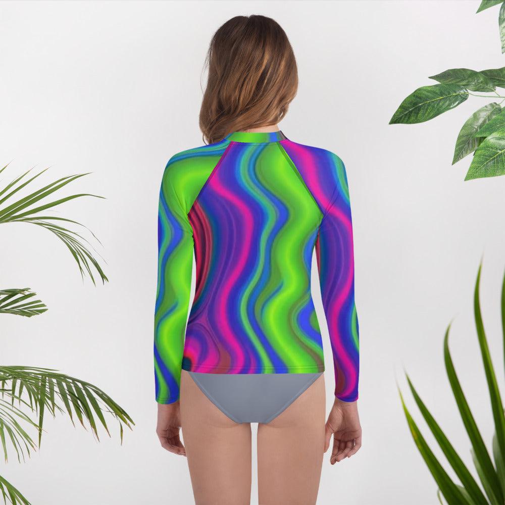 MultiColour Squig Youth Rash Guard - Lizard Vigilante