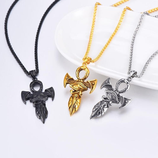 Ancient Egypt The Eye Of Horus Ankh Necklace
