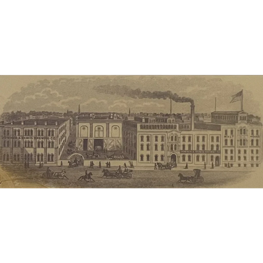 Rare Antique 1880s Downer and Bemis Brewing Co. Chicago Check