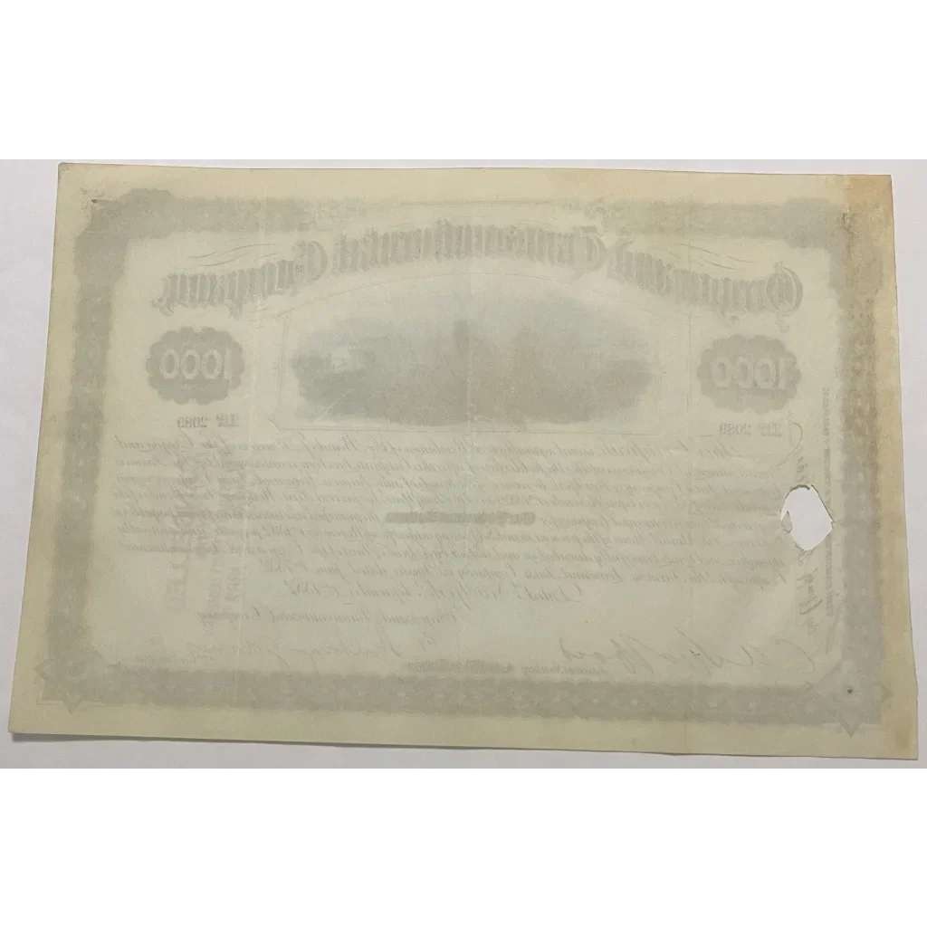 Rare 1882 Oregon Railroad Gold Bond Certificate Captures History