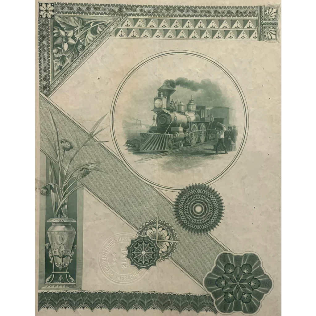 Rare 1885 West Shore Railroad Gold Bond Certificate Unearthed