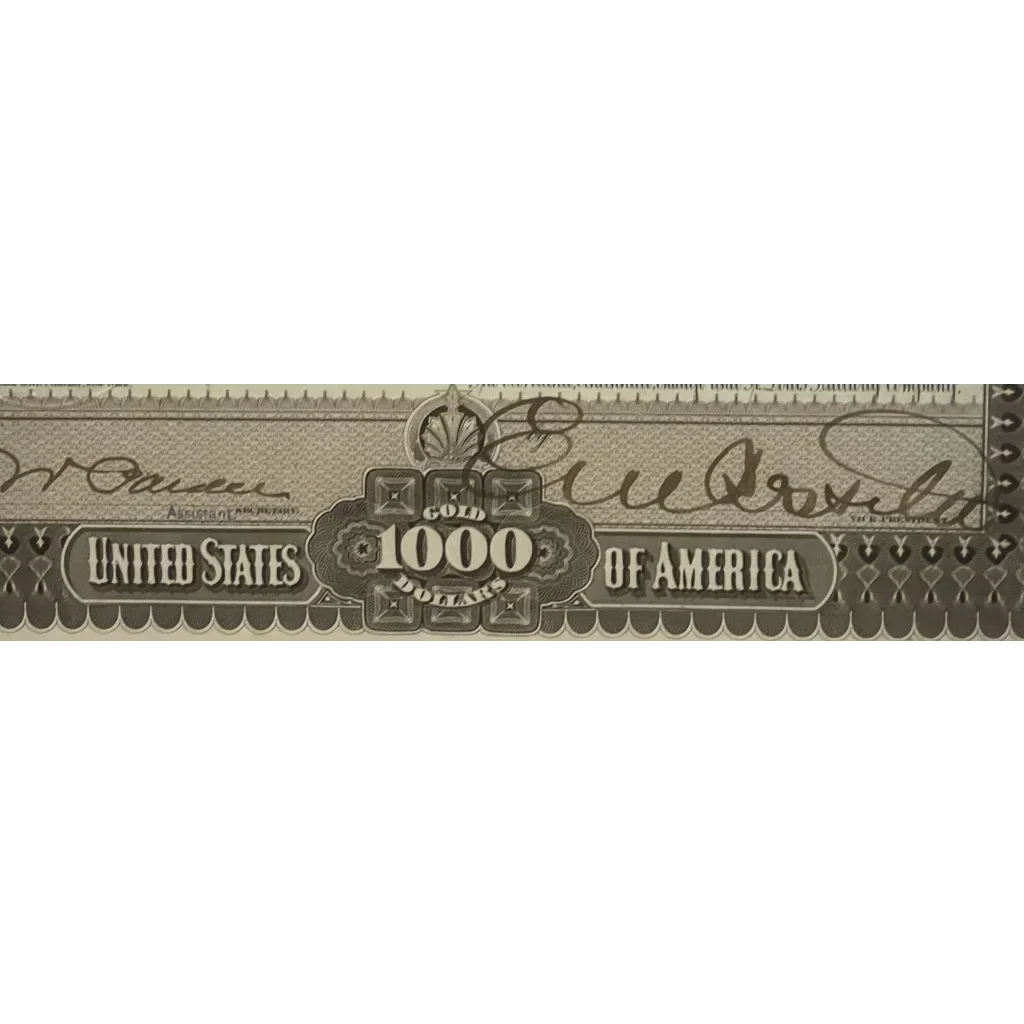 Rare 1893 Railroad Bond Certificate from Cleveland Railway History