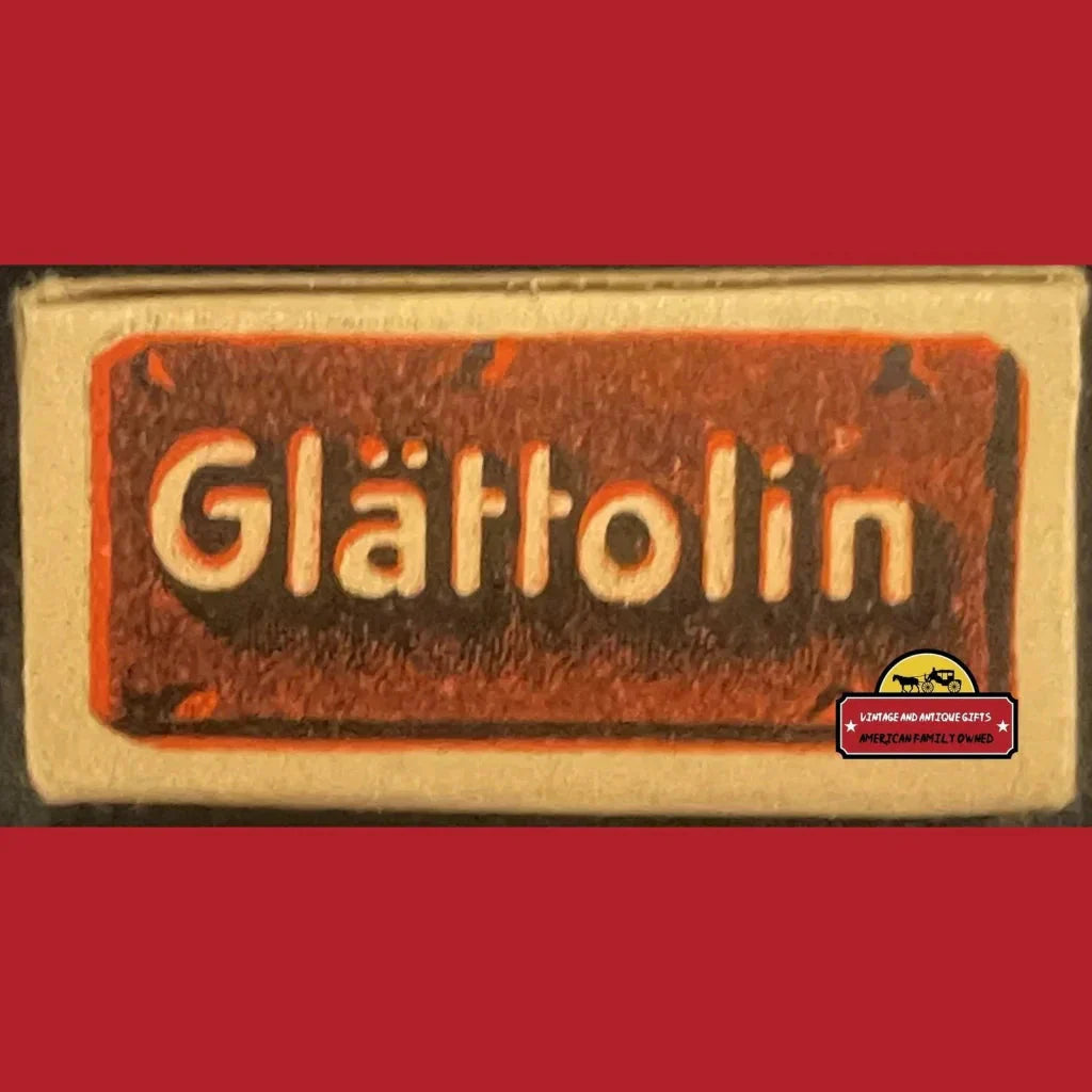 Rare 1910s Glattolin Wax Collar Remedy Box Unveils Vintage Charm