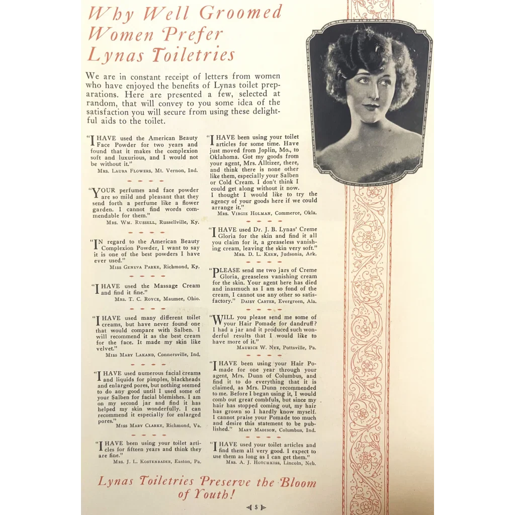 Rare Antique 1920s Milady Toiletry Brochure Catalog Unveiled