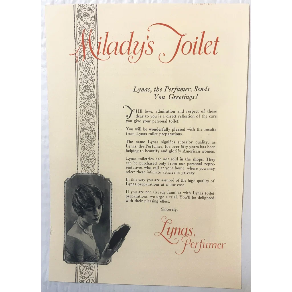 Rare Antique 1920s Milady Toiletry Brochure Catalog Unveiled