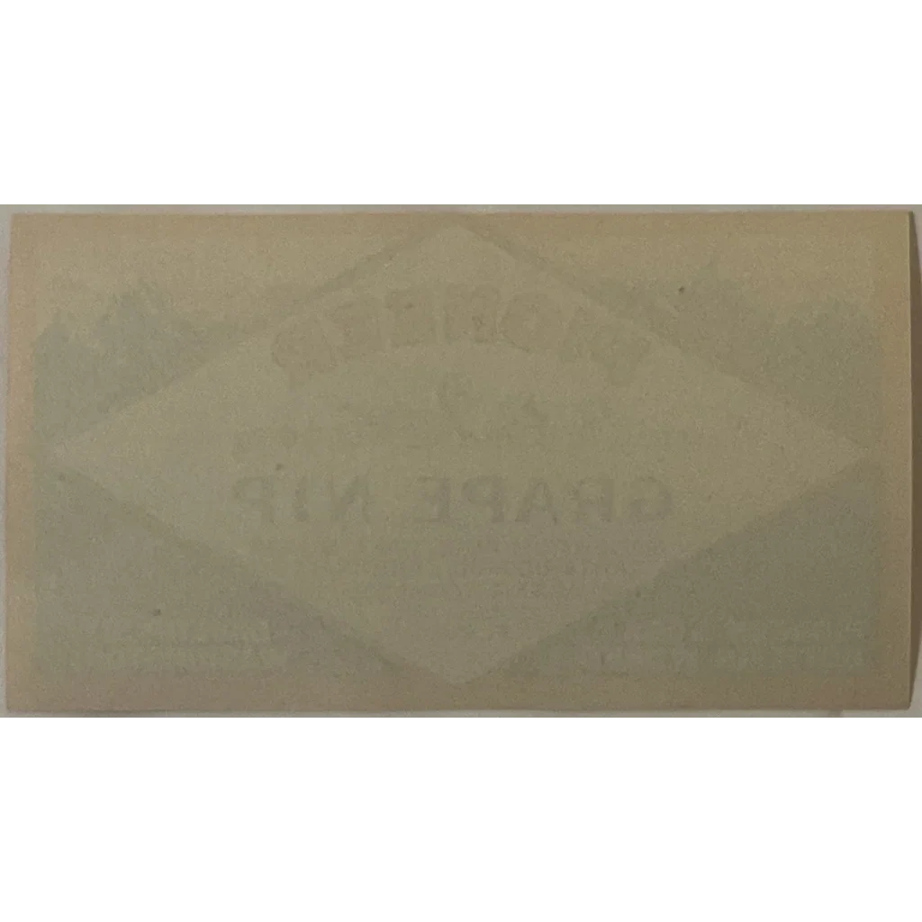 Rare 1920s Pioneer Grape Nip Label from Davenport WA