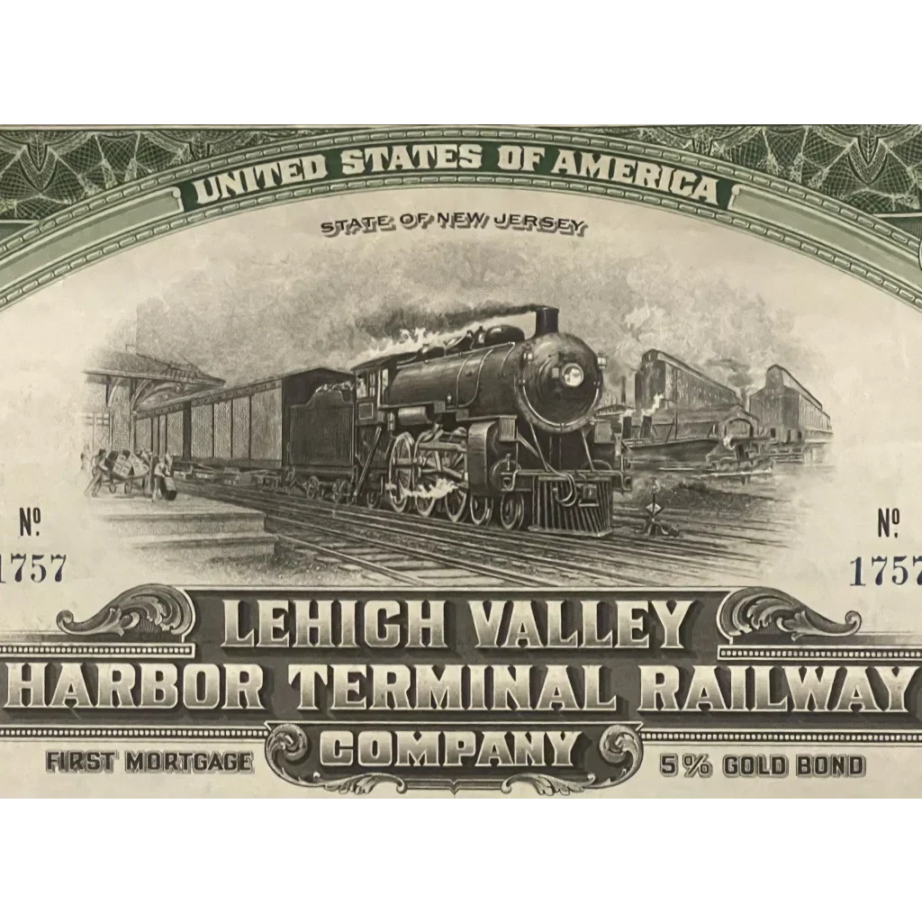 Rare Lehigh Valley Railway Gold Bond Certificate Unearths History