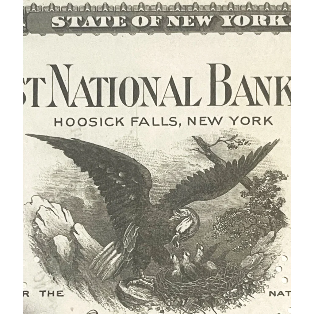 Rare Hoosick Falls National Bank Stock Certificate Unearthed