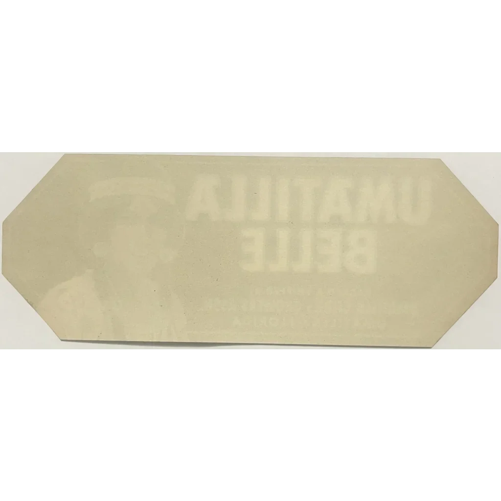 Rare 1930s Umatilla Crate Label Showcases Native American Beauty