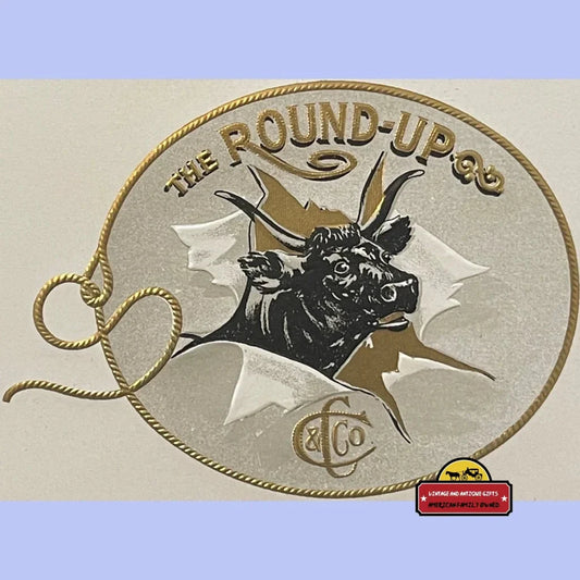 Rare Embossed Cigar Label Showcases 1900s Bull Artwork