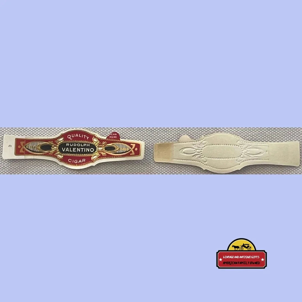 Rare Rudolph Valentino Antique Vintage Cigar Band Collectible