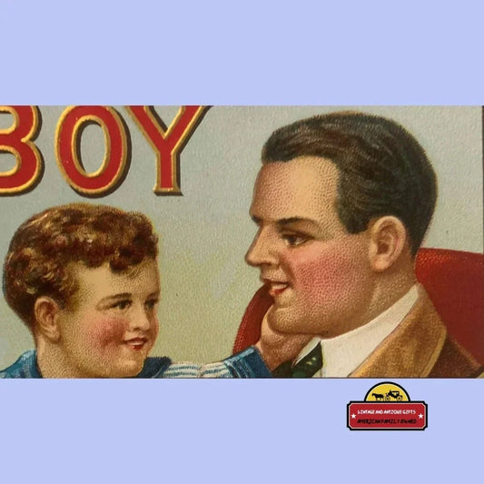 Rare Sonny Boy Embossed Cigar Label Antique Vintage Collectible