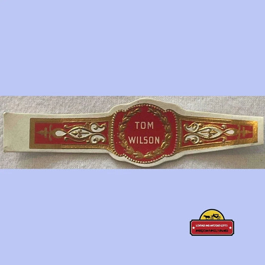 Rare Tom Wilson Antique Vintage Cigar Band from 1910s1930s