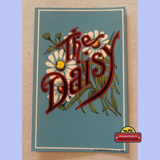 Rare Antique Vintage Daisy Broom Label Nostalgic Home Decor Gem