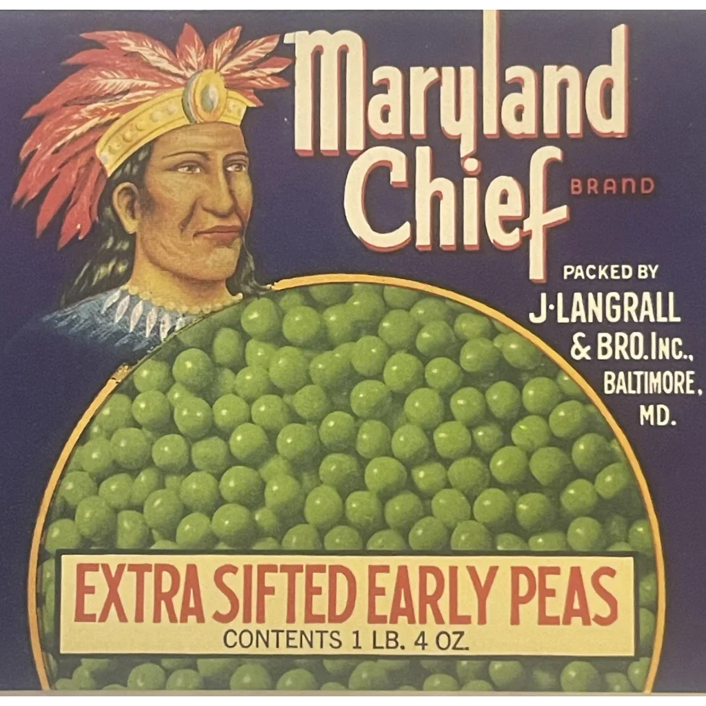 Rare Antique Vintage 1920s Maryland Chief Liquor Label Discovered