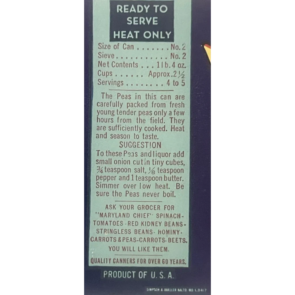 Rare Antique Vintage 1920s Maryland Chief Liquor Label Discovered