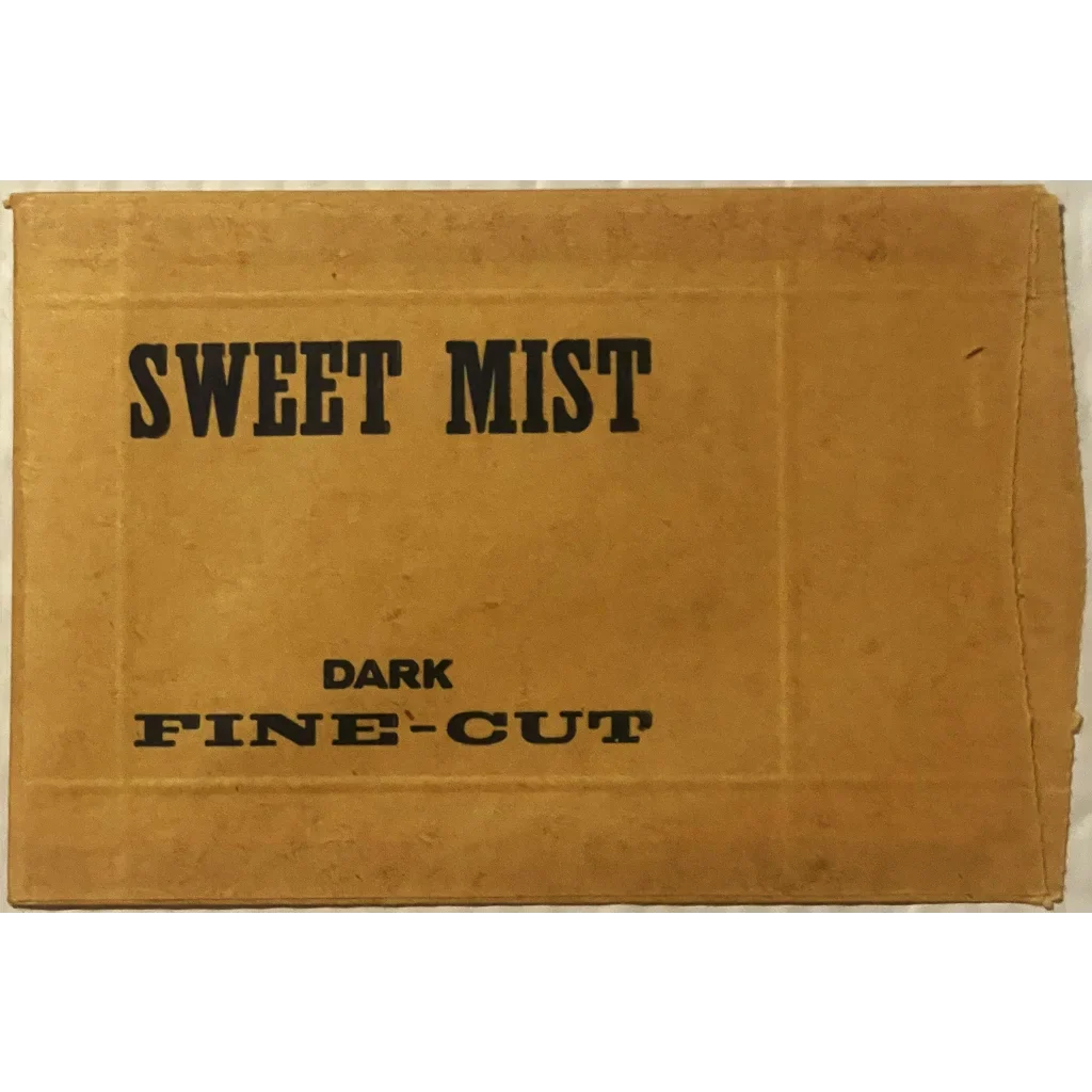 Rare Antique Sweet Mist Dark Tobacco Bag from 1930s Detroit