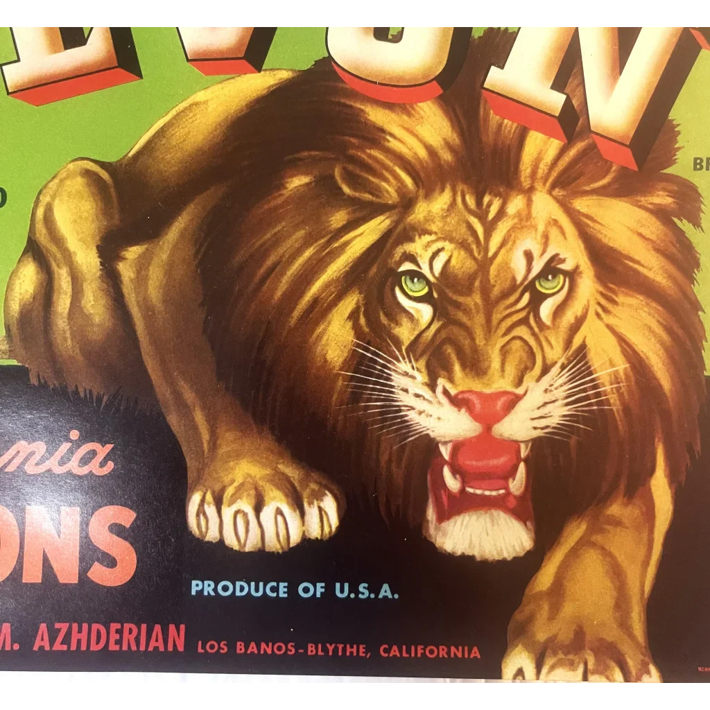 Rare 1940s Levon Crate Label from California's Golden Age