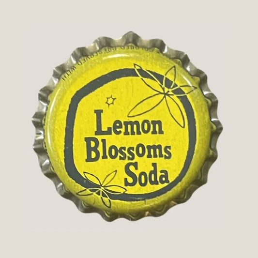 Antique Vintage 1950s Lemon Blossom Soda Cork Bottle Cap Delight
