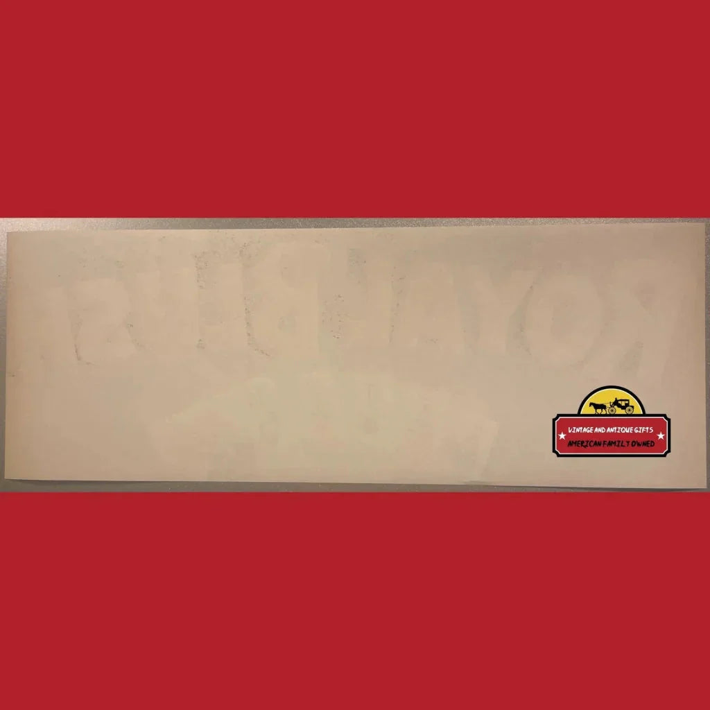 Rare 1950s Royal Blush Vintage Crate Label Poker Art from Fresno