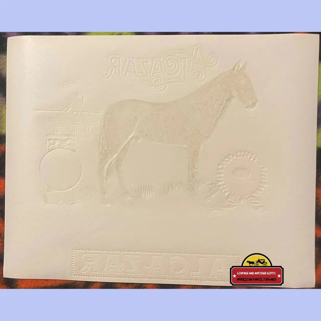 Rare Embossed Cigar Label Unites Horse Racing and Tobacco Art