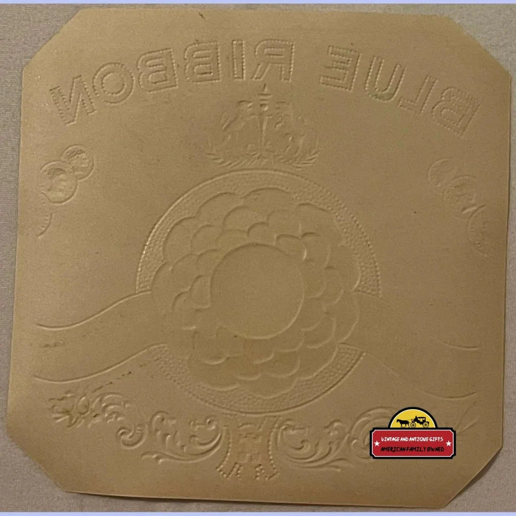 Antique Vintage Blue Ribbon Cigar Label from Golden's Pennsylvania