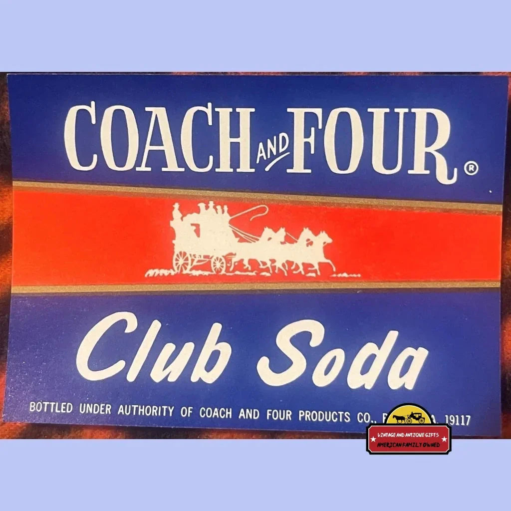 Rare Philadelphia Vintage Club Soda Label Brings Vintage Charm