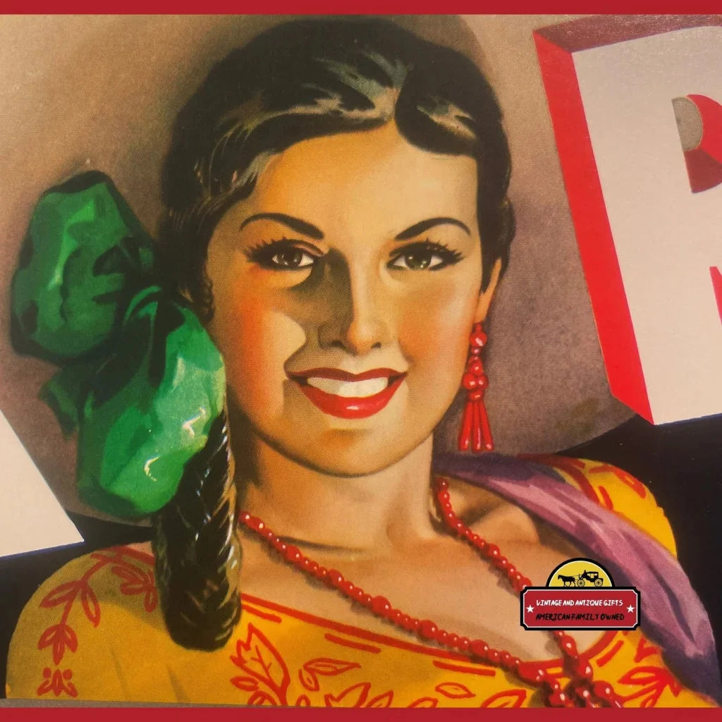 Rare 1960s Tex Rio Crate Label From La Feria TX Antique Vintage Find