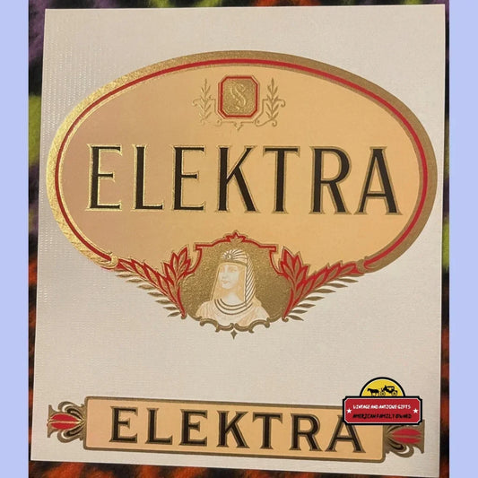 Rare Antique Vintage Elektra Cigar Label Honors Richard Strauss
