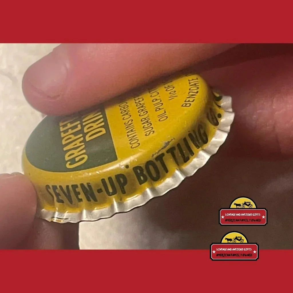 Rare Antique Vintage Grapefruit Bottle Cap from 1960s Hagerstown