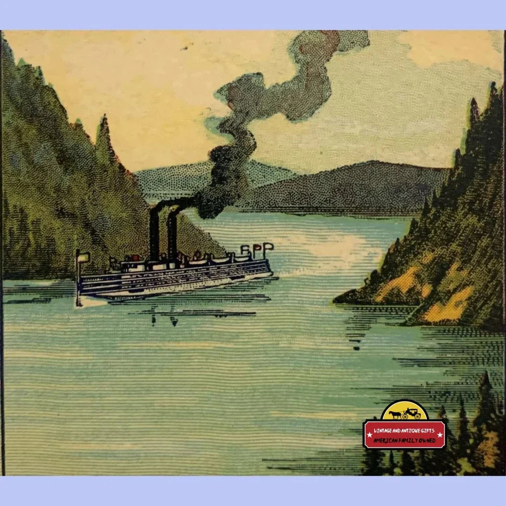 Antique Vintage Hudson River Broom Label Adds Classic Charm