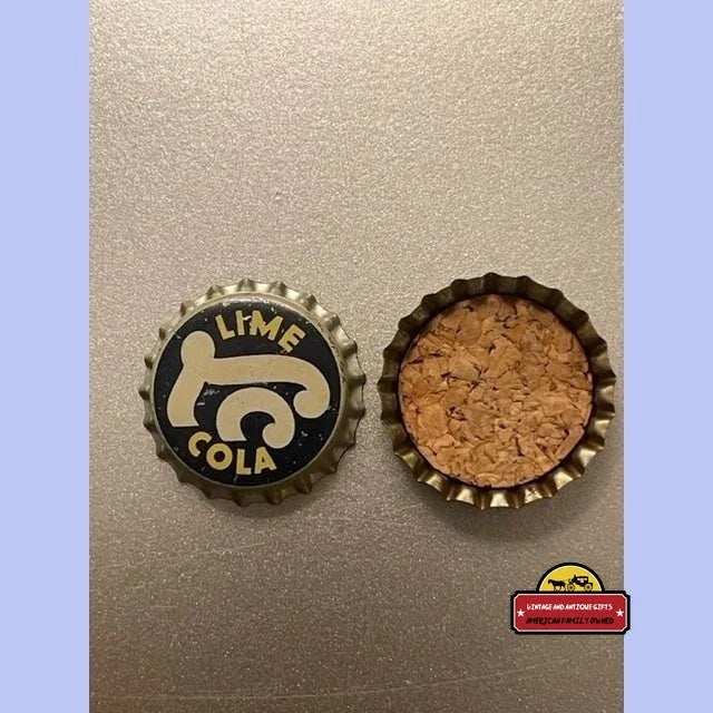 Antique Vintage Lime Cola Bottle Cap from 1940s Montgomery