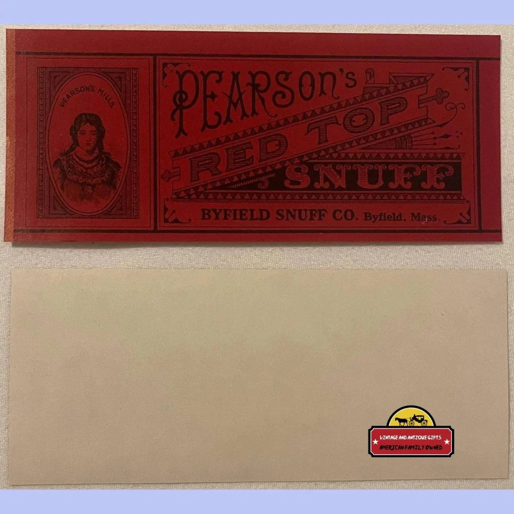 Rare Antique Vintage Pearsons Tobacco Label Collectible Gift