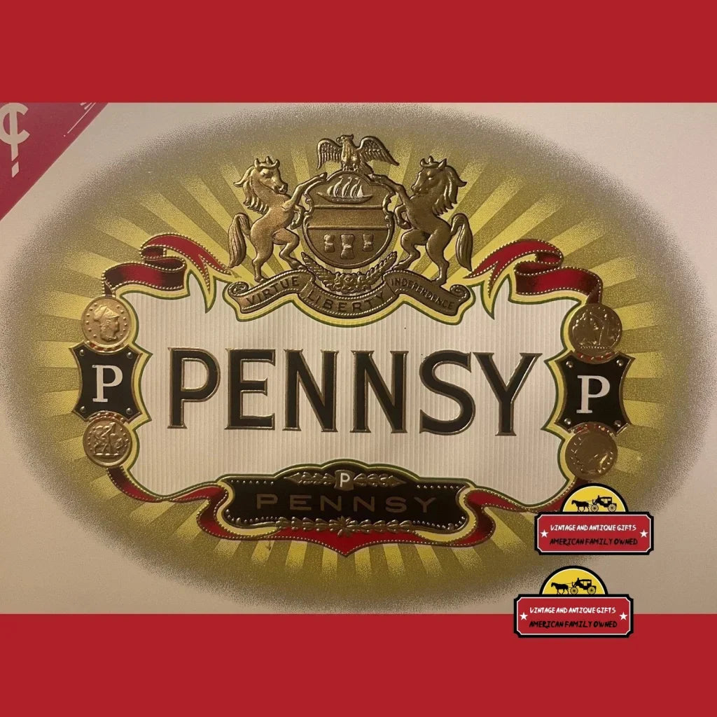 Rare Antique Vintage Pennsy Embossed Cigar Label from Early 1900s