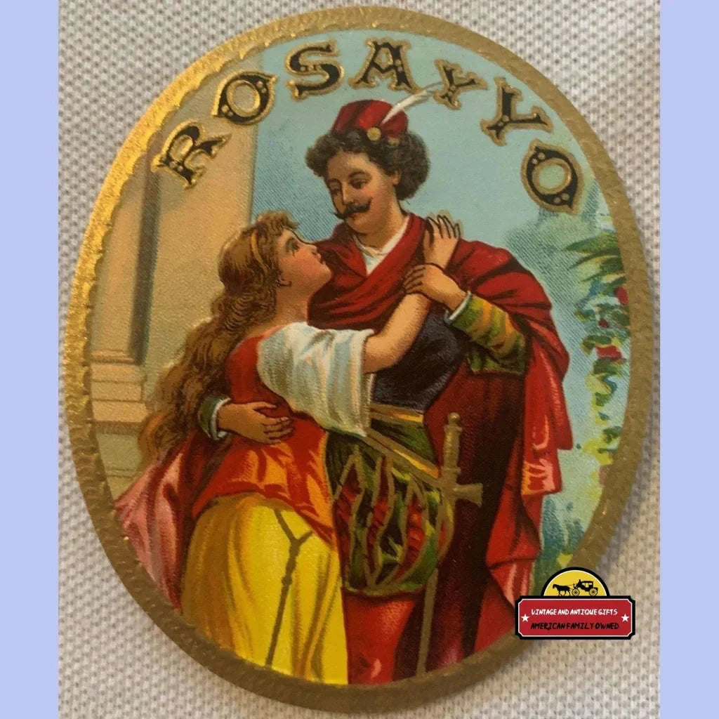 Rare Antique Vintage Rosayyo Embossed Cigar Label Unearthed