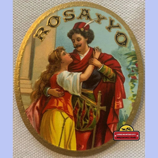 Rare Antique Vintage Rosayyo Embossed Cigar Label Unearthed