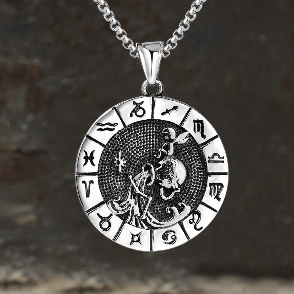 Aquarius Stainless Steel Pendant
