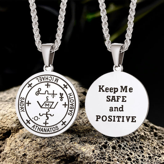Archangel Michael Seal of Solomon Stainless Steel Pendant