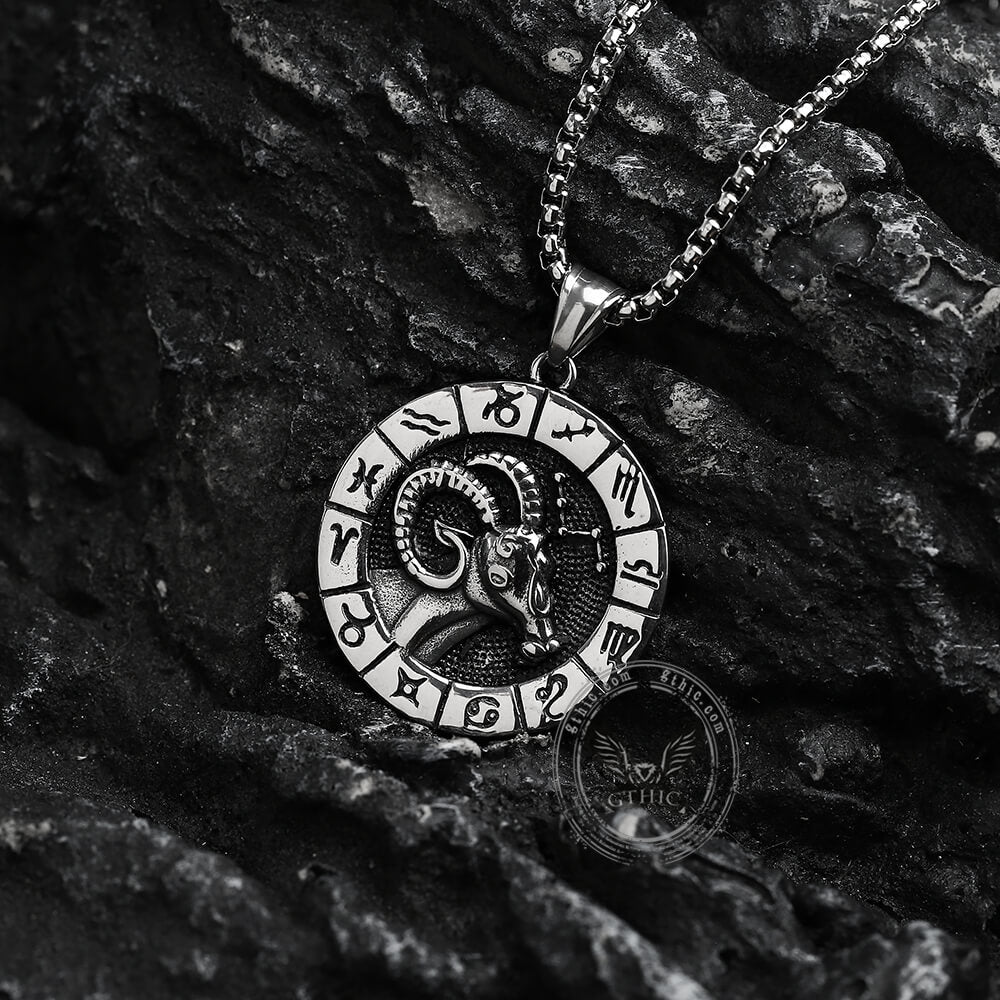 Aries Stainless Steel Pendant