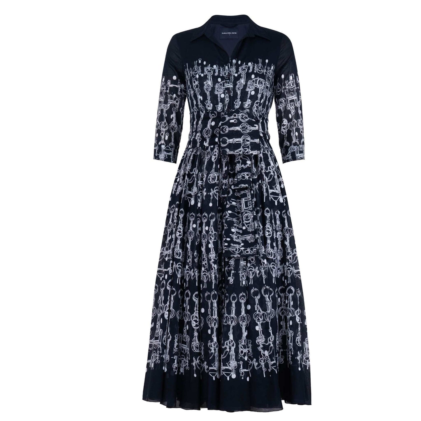 Aster Dress Horse Chain Deep Indigo Dress