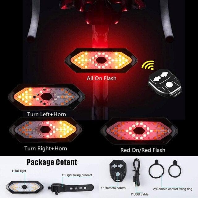 Auto-Sensing Bicycle Light Waterproof Bike Taillight LED USB Rechargable Safety Back Light Riding Warning Saddle Bike Rear Light Waterproof Bike Headlight Taillight LED Light Modes Bike Lights For Night Riding