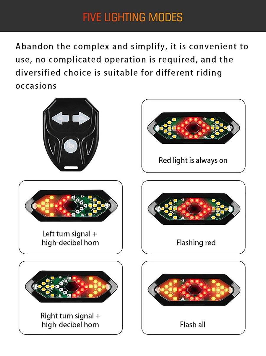 Auto-Sensing Bicycle Light Waterproof Bike Taillight LED USB Rechargable Safety Back Light Riding Warning Saddle Bike Rear Light Waterproof Bike Headlight Taillight LED Light Modes Bike Lights For Night Riding