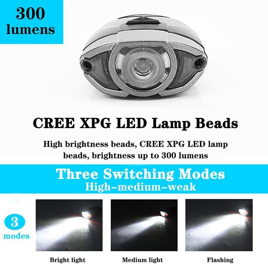 Auto-Sensing Bicycle Light Waterproof Bike Taillight LED USB Rechargable Safety Back Light Riding Warning Saddle Bike Rear Light Waterproof Bike Headlight Taillight LED Light Modes Bike Lights For Night Riding