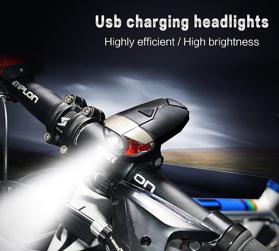 Auto-Sensing Bicycle Light Waterproof Bike Taillight LED USB Rechargable Safety Back Light Riding Warning Saddle Bike Rear Light Waterproof Bike Headlight Taillight LED Light Modes Bike Lights For Night Riding