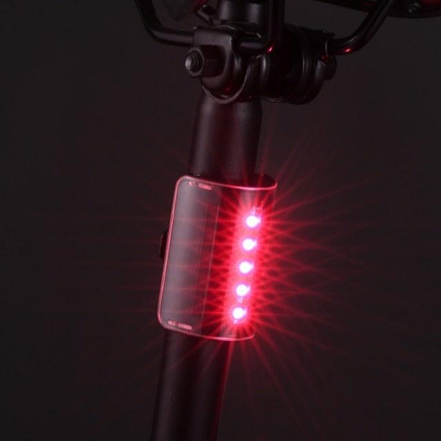 Auto-Sensing Bicycle Light Waterproof Bike Taillight LED USB Rechargable Safety Back Light Riding Warning Saddle Bike Rear Light Waterproof Bike Headlight Taillight LED Light Modes Bike Lights For Night Riding