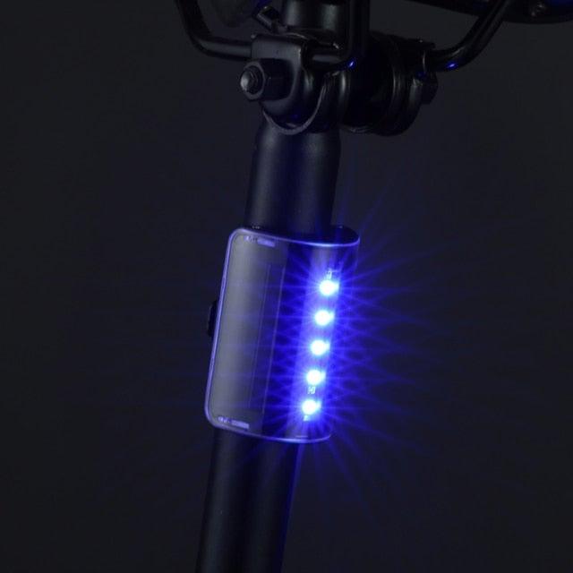 Auto-Sensing Bicycle Light Waterproof Bike Taillight LED USB Rechargable Safety Back Light Riding Warning Saddle Bike Rear Light Waterproof Bike Headlight Taillight LED Light Modes Bike Lights For Night Riding