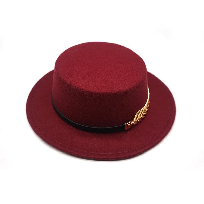 Autumn Winter Women Men  Vintage Fedora Women's Foldable Short Brim  Floppy Hat Gentleman Elegant Warm Hats Lady Party Luxury Caps Classic Summer Beach Sun Hat