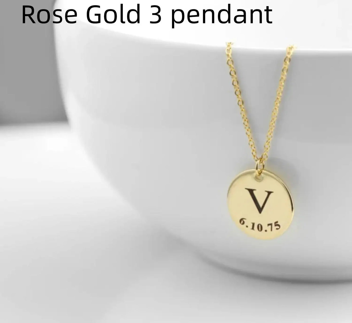 Personalized Pendant Stainless Steel Necklace