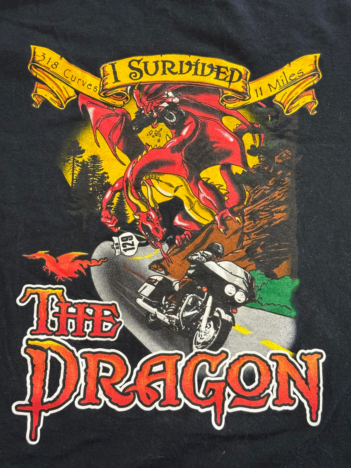 Biker Deal's Gap Motorcycle Resort I Survived the Dragon -XL