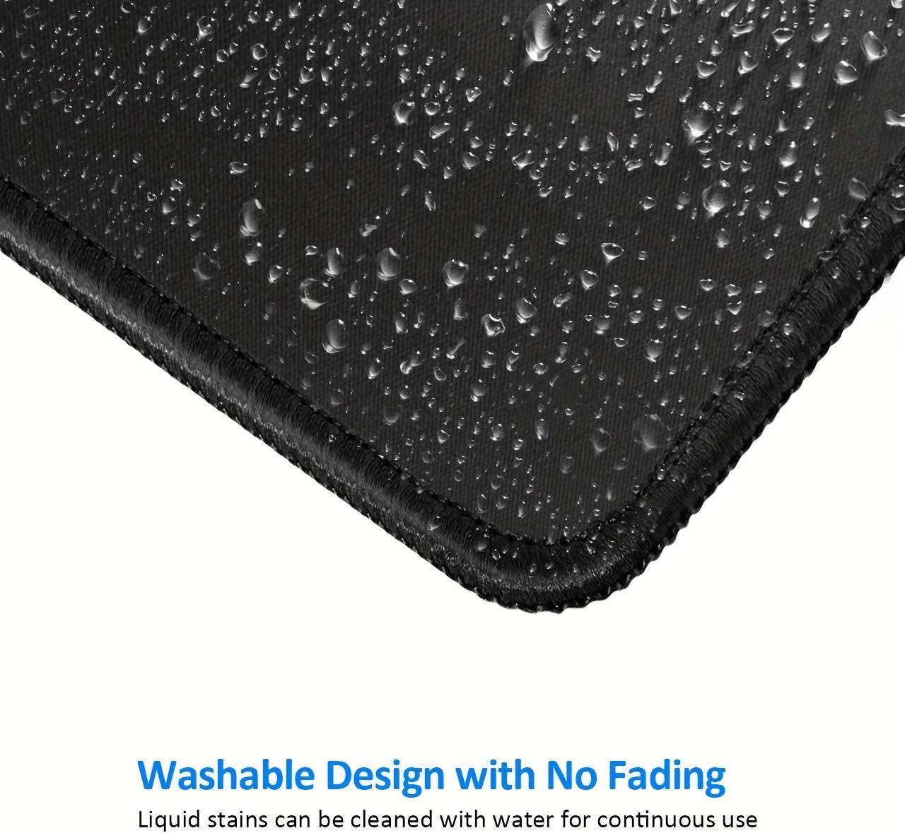 1pc 4mm Thick Gaming Mouse Pad With Locking Edge, Ideal For Esports And Office Use